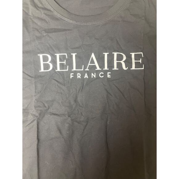 Luc Belaire T-Shirt womens small For Staff Only Rare France Black White Wine - Picture 2 of 4